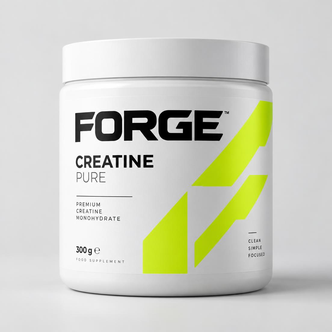 Embalagem conceitual do FORGE Creatine Pure