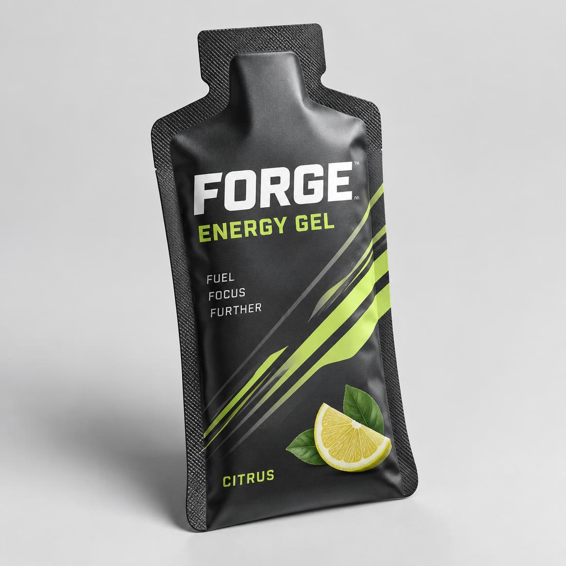 Embalagem conceitual do FORGE Energy Gel