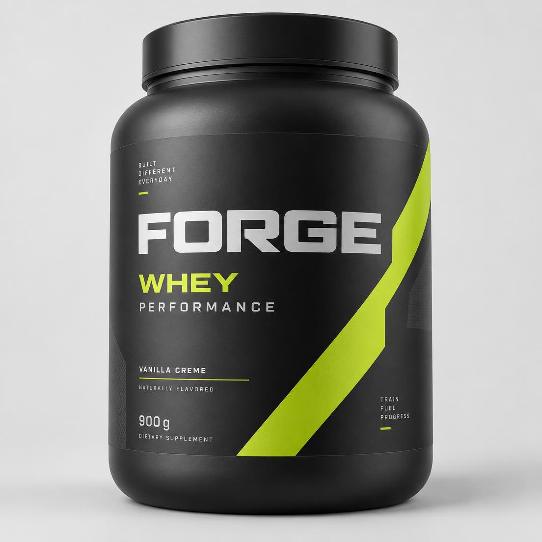 Embalagem conceitual do FORGE Whey Performance